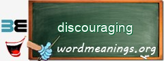 WordMeaning blackboard for discouraging